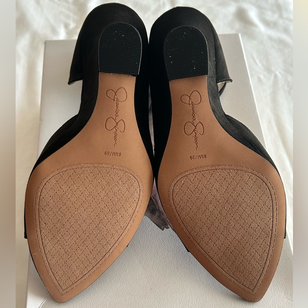 Jessica Simpson peep toe wedge sandal size 8 1/2 M - Picture 6 of 9